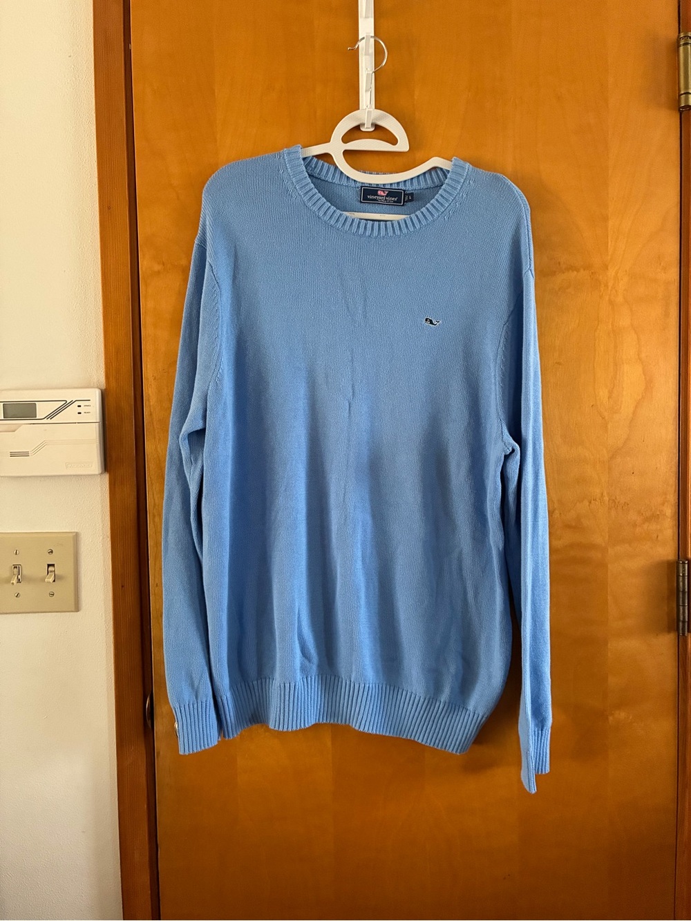 Vineyard Vines Men's Sky Blue Crewneck Sweater